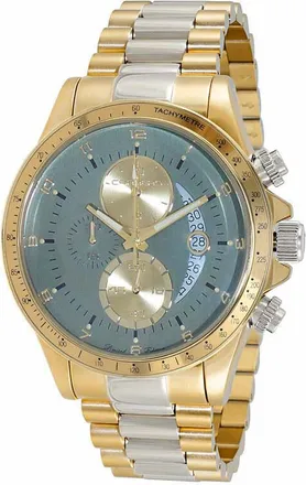 Torino Carrero Winner Circle Chronograph Tachymeter Green Dial Mens Watch C2T101LGN