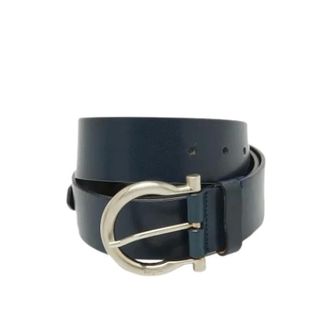 Ferragamo Pre-owned Belts, male, Blue, Size: ONE SIZE Pre-owned Dark Blue Belt