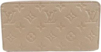 Louis Vuitton Pre-owned Wallets, female, Beige, Size: ONE SIZE Pre-owned Leather Wallet