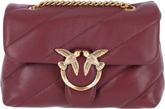Pinko Love Puff Mini Nappa Leather Quilted Shoulder Bag
