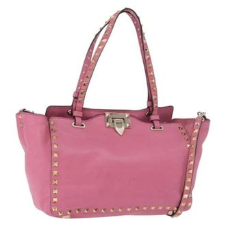 Valentino Pre-owned Vintage Tote Bag - Dames - Pre-owned - Roze - Maat: ONE Size Leer
