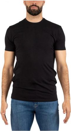 Emporio Armani Stijlvol T-shirt - Heren - T-shirts - Zwart - L - Katoen - Tops
