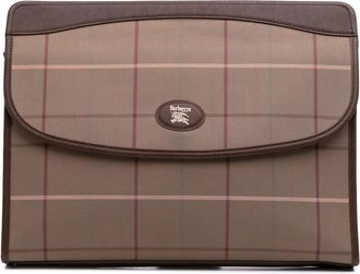 Burberry Pre-owned Burberry Vintage Check Canvas Clutch Ladies 298PGQV39RUKB66Y