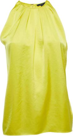 Ralph Lauren pleated halterneck top - Yellow