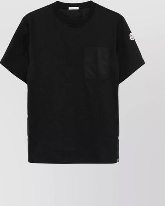 Moncler t-shirt coton avec poche