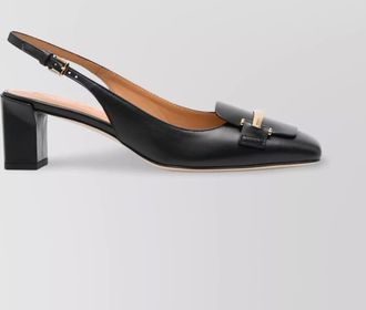 Tod's leather slingback pumps