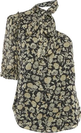 Polo Ralph Lauren Top monospalla a fiori - Nero