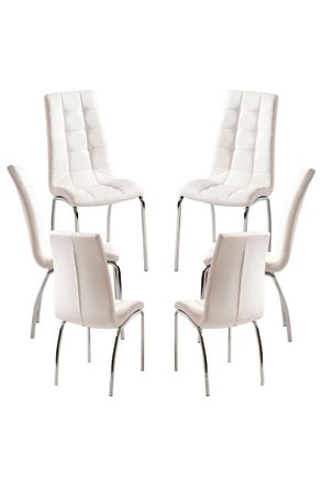 Regalos Miguel Regalos Miguel - Packs Sillas Comedor - Pack 6 Sillas Liam - Blanco