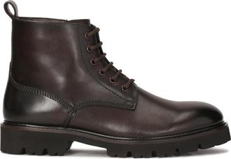 Kazar Gelaagde ge&iuml;soleerde laarzen - Heren - Veterlaarzen - Bruin - 43 EU - Leer - Schoenen