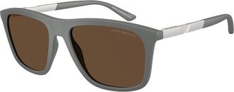Emporio Armani EA4237 620573 Mens Sunglasses Grey Size 57