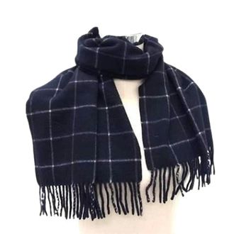 Burberry Pre-owned Scarves, male, Blue, Size: ONE SIZE Pre-owned Stole