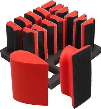 OEM Juego De 16 Bloques De Lijado Manual, Bloques De Lijado Manuales Eficaces Y Duraderos, Esponjas De Lijado Para Lijar Coches, Muebles, Eliminar &Oacute;xido, 