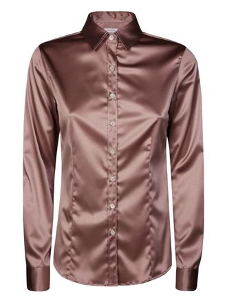 Robert Friedman button-up shirt - women - Fabric - M - Brown