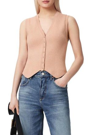 AllSaints Cruz Rib Vest in Tuscan Pink at Nordstrom, Size X-Small