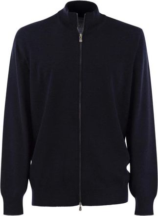 Brunello Cucinelli Cashmere Knitwear - - Knitwear - Uomo - Blu - L