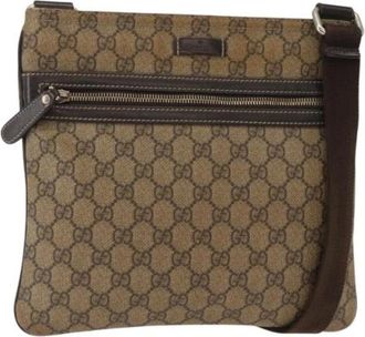 Gucci Pre-owned Cross Body Bags, female, Beige, Size: ONE SIZE Pre-owned Plastic Crossbody Bag