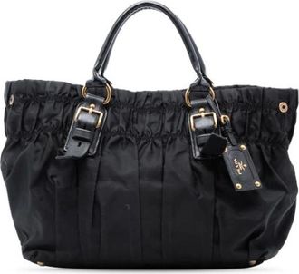Prada Pre-owned Handbags, female, Black, Size: ONE SIZE Pre-owned Vintage Handbag