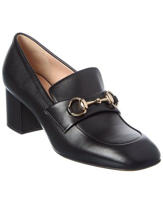 Gucci Horsebit Leather Loafer Pump