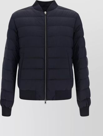 Herno quilted padded jacket ribbed accents