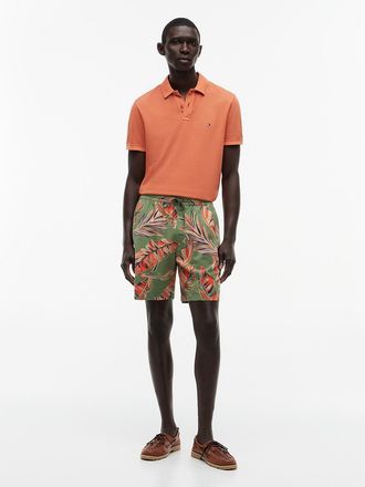 Tommy Hilfiger Mens Regular Fit 7 Tropical Print Short - Ghost Fern - M