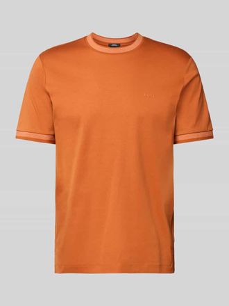 HUGO BOSS Slim Fit T-Shirt aus reiner Baumwolle Modell TESSLER in Orange, Gr&ouml;&szlig;e L