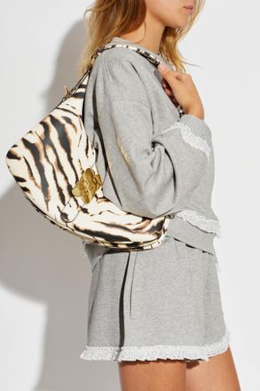 Ganni Bag With Animal Motif, Womens, Brown