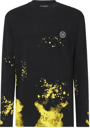 Plein Sport T-shirt Ronde Hals Tiger - Heren - Sportshirts - Zwart - XS - Katoen - Fitness