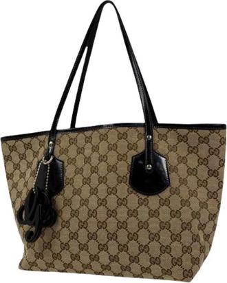 Gucci Pre-owned Tote Bags, female, Beige, Size: ONE SIZE Pre-owned Vintage Tote Bag