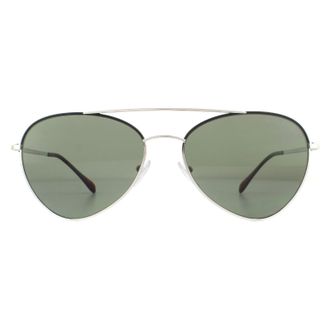 Prada Zonnebril 50SS GAQ5X1 Zilver Zwart Groen Gepolariseerd