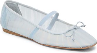 Dolce Vita Raeven Mary Jane Flat in Light Blue Tulle at Nordstrom, Size 6.5