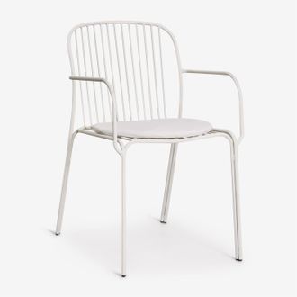 Sklum Silla De Jard&iacute;n Con Reposabrazos En Acero Anerina Sklum