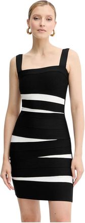 H&eacute;rve L&eacute;ger Eve Short Dress - Dames - Korte kleedjes - Zwart - M - Kleedjes
