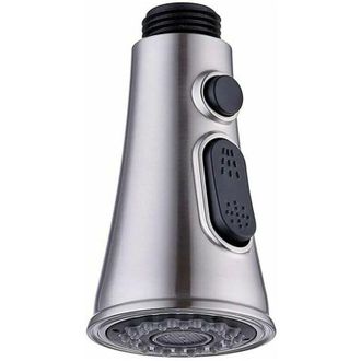 OEM Cabezal De Ducha De Repuesto Para Grifo De Cocina, Cabezal De Ducha De 2 Chorros Cromado Para Grifo De Cocina Y Fregadero - Crezuo