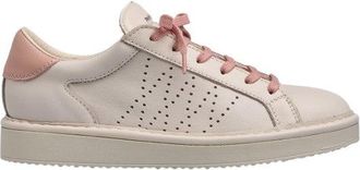 Panchic Smooth Leather Sneakers With Perforated Details