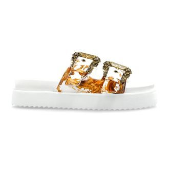 Versace Jeans Couture Sliders, female, White, Size: 10 US Platform slides