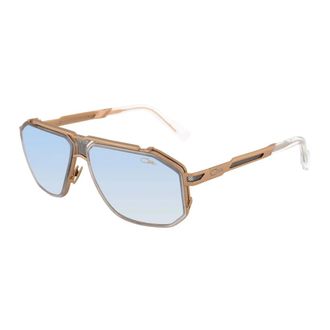 Cazal Sunglasses, unisex, Multicolor, Size: 62 MM Geometric Metal Sunglasses with Blue Lenses