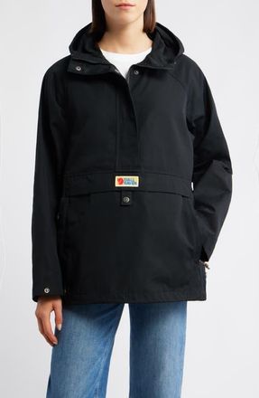 Fjällräven Vardag Anorak Jacket in Black at Nordstrom, Size Small
