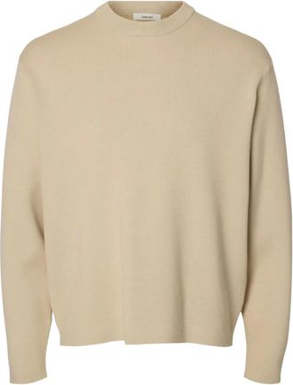 Selected crewneck sweater - men - Fabric - M - Neutrals
