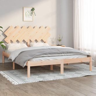 vidaXL Estructura De Cama De Madera Maciza 150x200 Cm Vidaxl