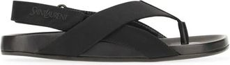 Saint Laurent Sandalias planas - Shoes - Mujer - Negro - 38 EU