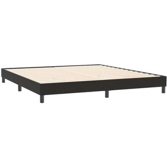 vidaXL Giroletto senza Materasso Nero 200x220 cm in Velluto vidaXL