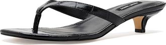 Nine West Cassa Womens Dress Sandals Black Croco : 9.5 M, Faux Leather