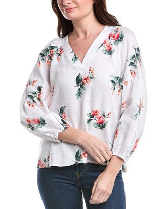 Tommy Bahama Florentina Flourish Linen Top