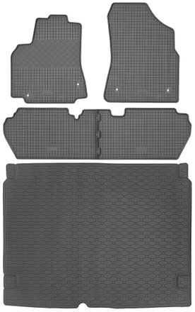 OEM Peugeot Partner Ii Kombivan Del 2008-08.2018 Set - Alfombrillas De Goma + Alfombrilla Maletero