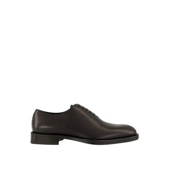 Ferragamo Schoenen, Heren, Zwart, 41 EU, Leer, Amber Leren Derby Schoenen