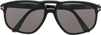 Tom Ford Eyewear tinted double-bridge sunglasses - men - Acetate - 58 - Black