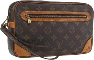 Louis Vuitton Pre-owned Clutches, female, Brown, Size: ONE SIZE Pre-owned Vintage Monogram Clutch