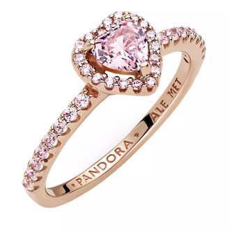 Pandora Rings - Funkelndes Erhabenes Herz Ring - quarz - Rings for ladies