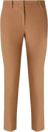 Ermanno Scervino Tailored Pants - Dames - Vrijetijds broeken - Bruin - 2XS - Leer - Broeken