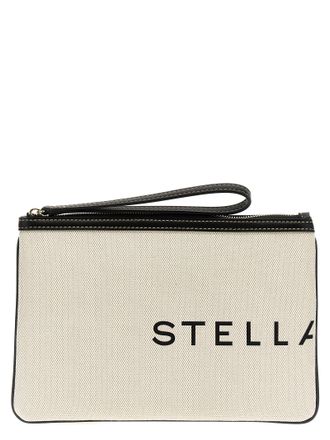 Stella McCartney Bolsa de embrague de logotipo de Stella McCartney